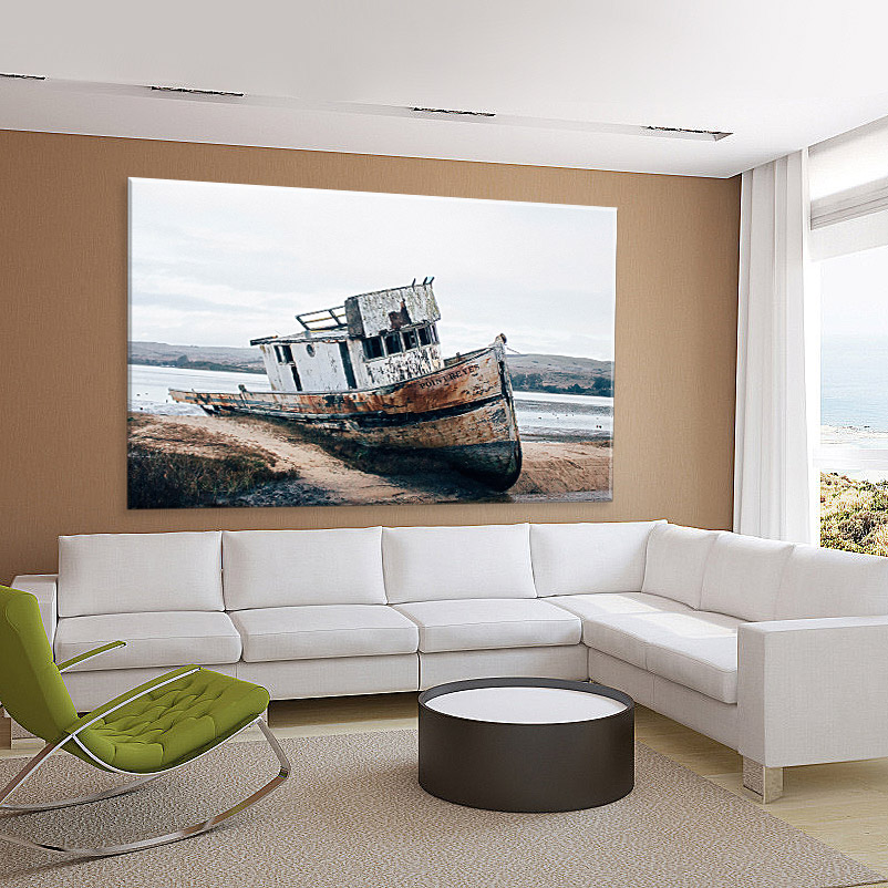 Tela Decorativa em Canvas Barco