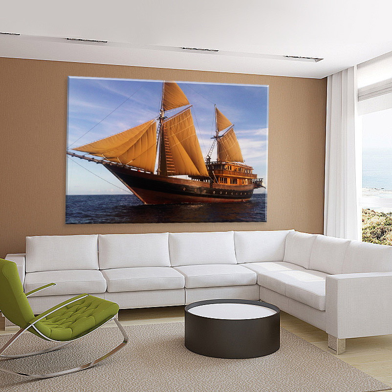 Tela Decorativa em Canvas Barco a Vela