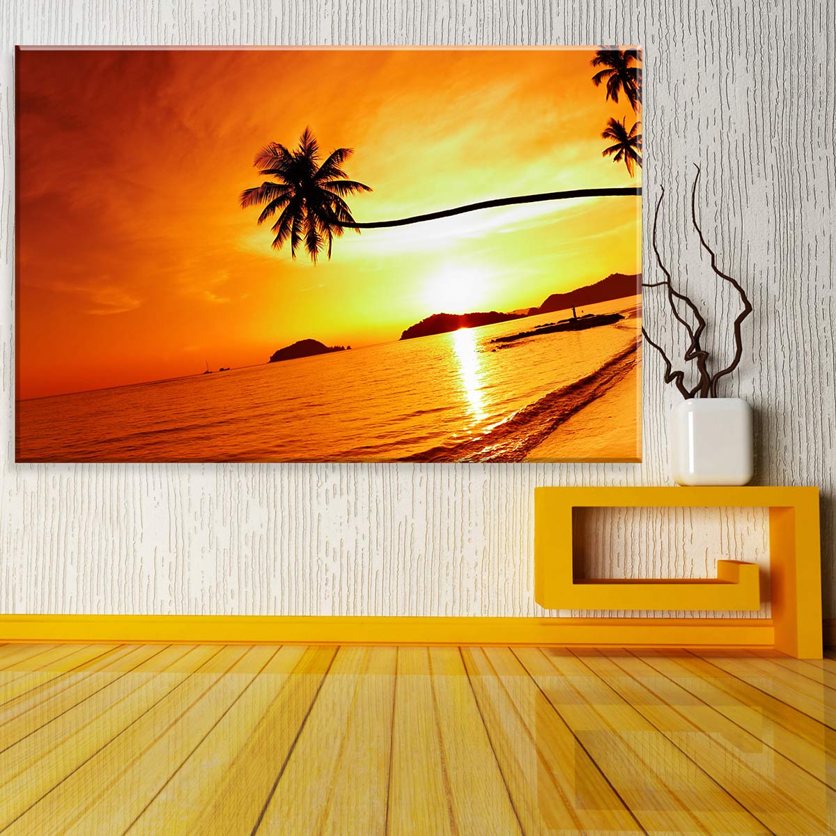 Tela Decorativa em Canvas Beach Sunset