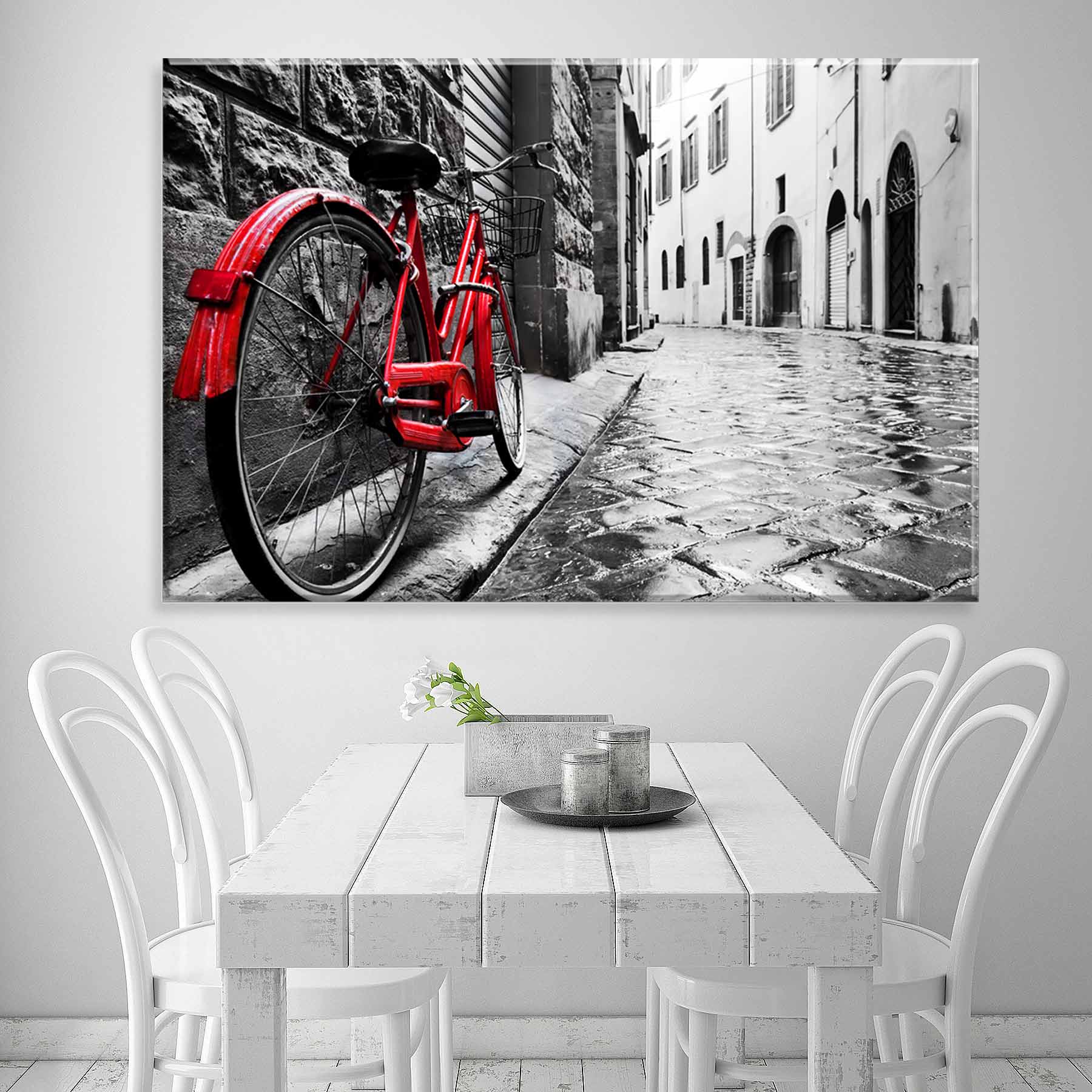 Tela Decorativa em Canvas Bicicleta Classica
