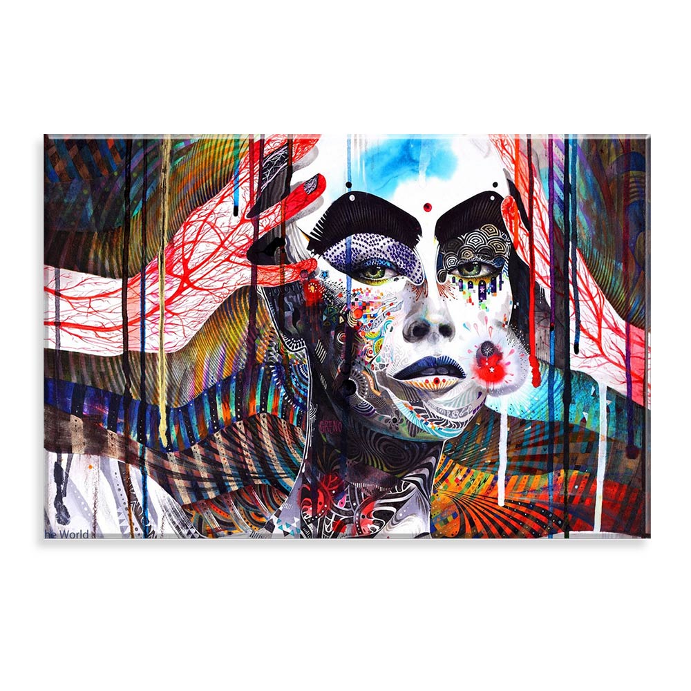 Tela Decorativa em Canvas Color Face