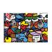 Tela Decorativa em Canvas Elementos Pop