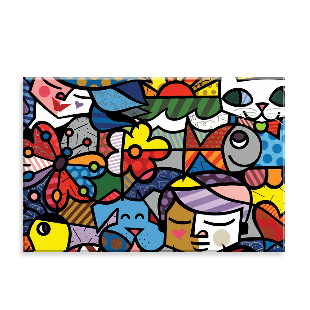Tela Decorativa em Canvas Elementos Pop