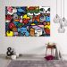 Tela Decorativa em Canvas Elementos Pop