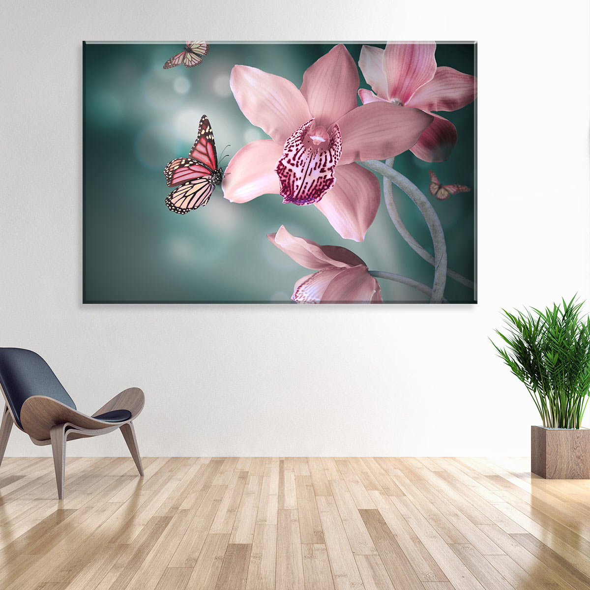 Tela Decorativa em Canvas Flor Purple
