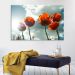 Tela Decorativa em Canvas Flores Red