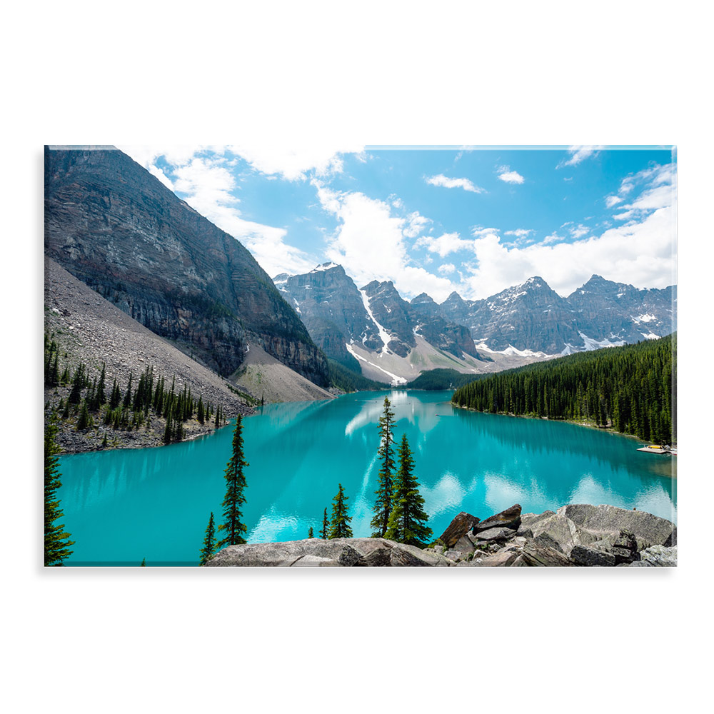 Tela Decorativa em Canvas Lago e Montanhas