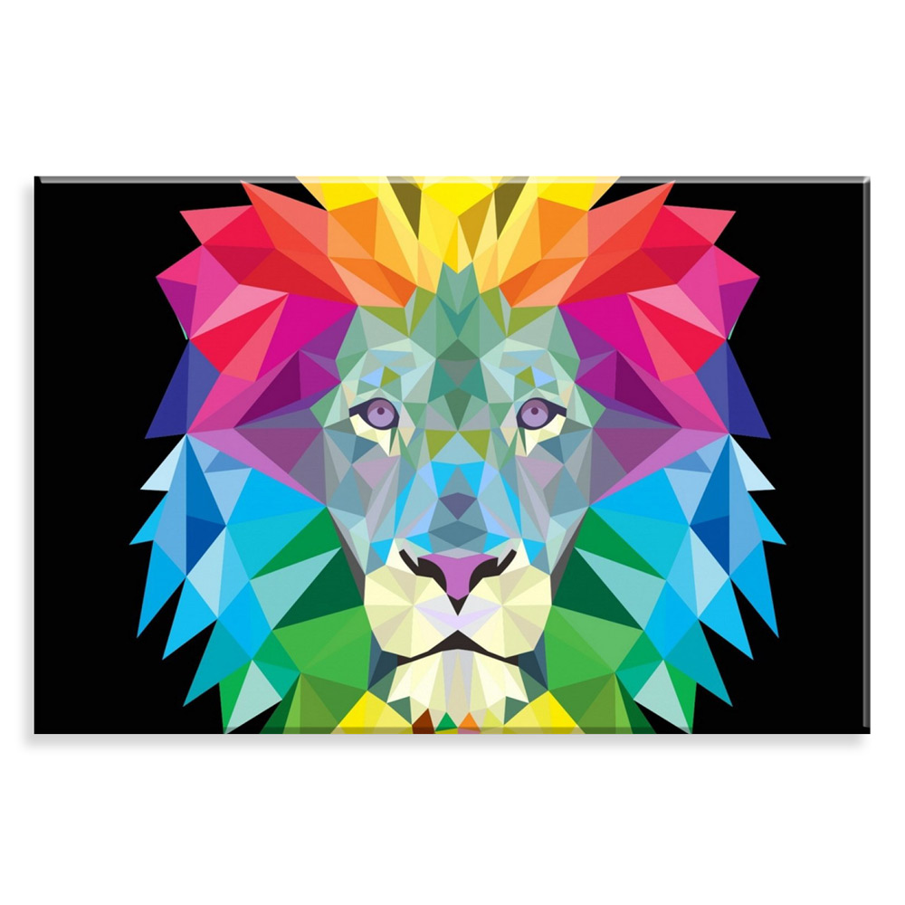 Tela Decorativa em Canvas Leao Pop