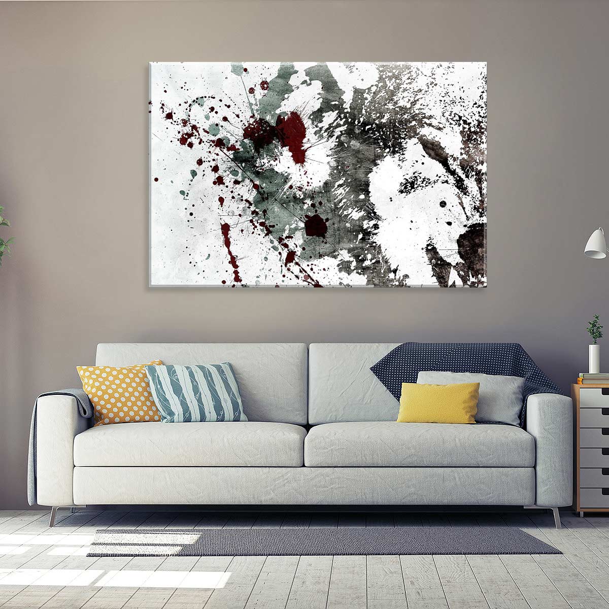 Tela Decorativa em Canvas Off White