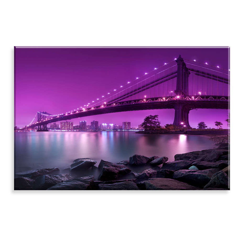 Tela Decorativa em Canvas Ponte Iluminada