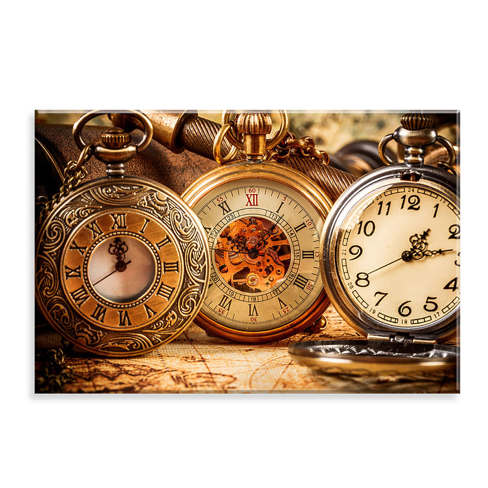 Tela Decorativa em Canvas Relogios