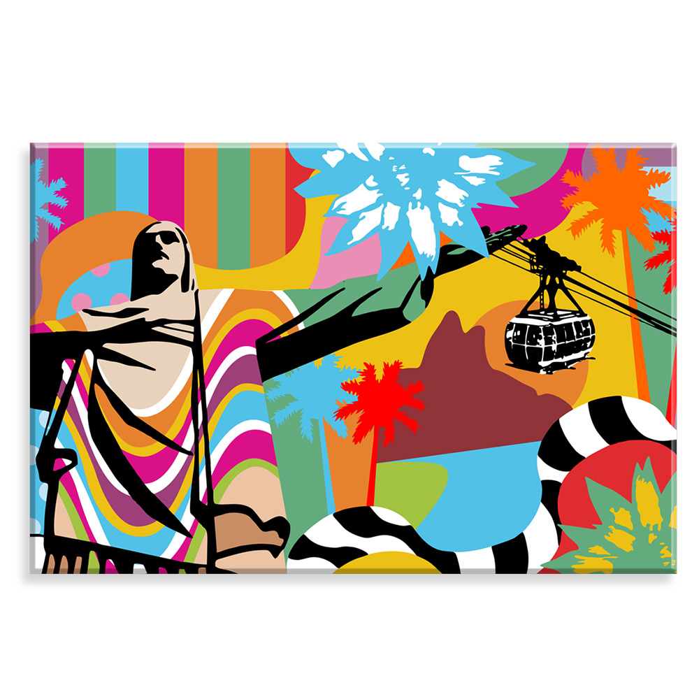 Tela Decorativa em Canvas Rio Pop