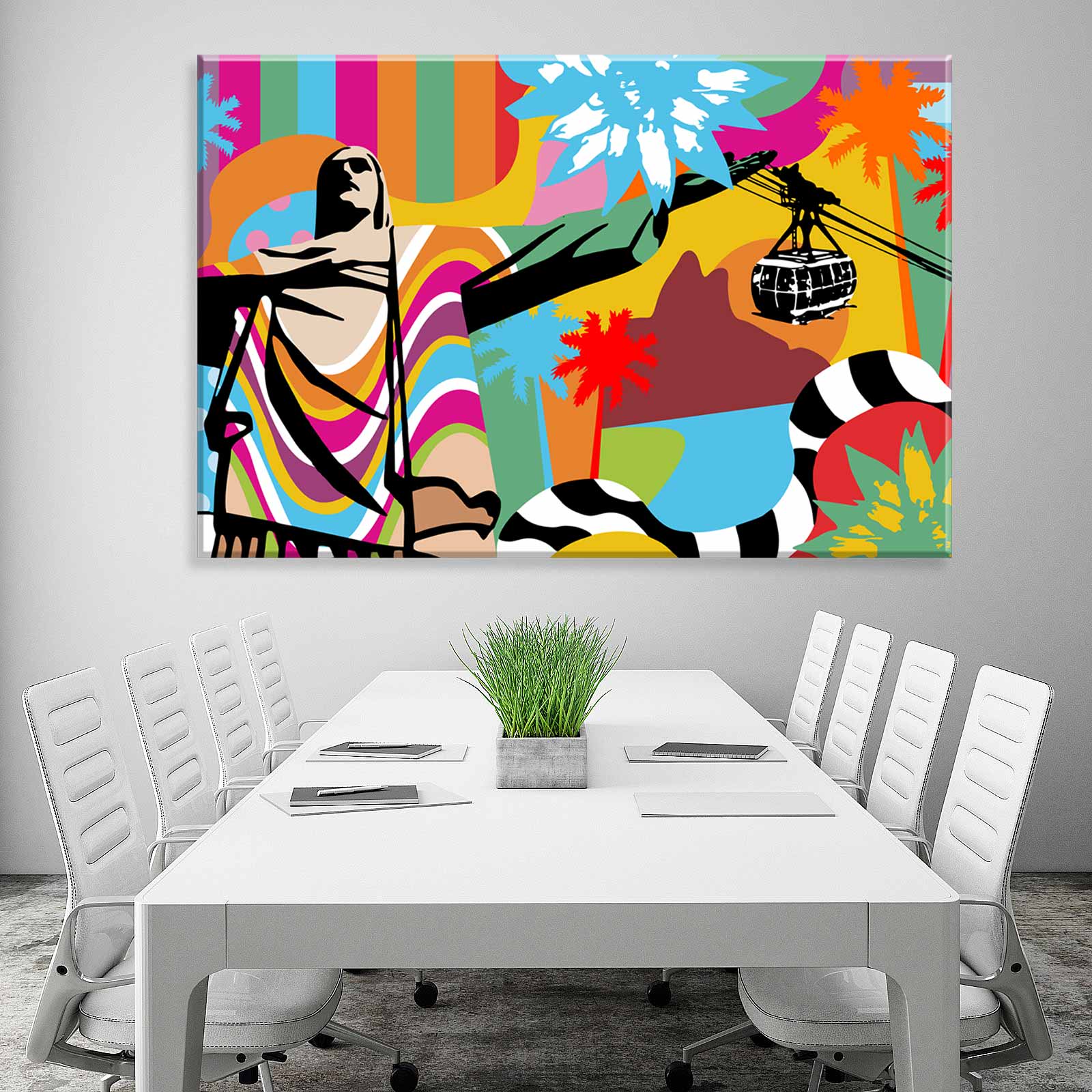 Tela Decorativa em Canvas Rio Pop