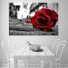 Tela Decorativa em Canvas Rosa Marcada