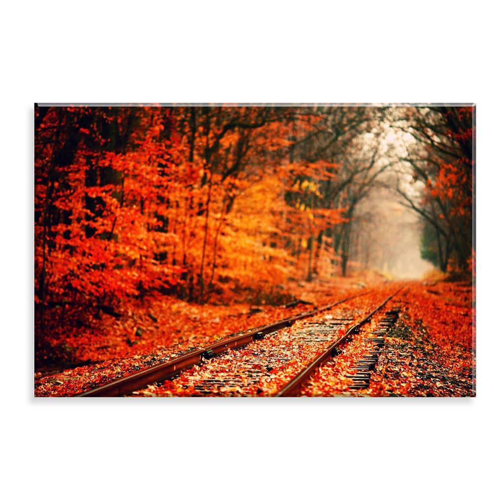 Tela Decorativa em Canvas Trilho de Outono
