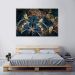 Tela Decorativa em Canvas Vitral Azul