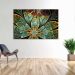 Tela Decorativa em Canvas Vitral Esmeralda