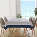 Toalha de Mesa Retangular Para 8 Lugares Listras Modernas 1.45m x 2.70m Único