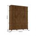 Guarda Roupa Dortmund 4 Portas Malbec