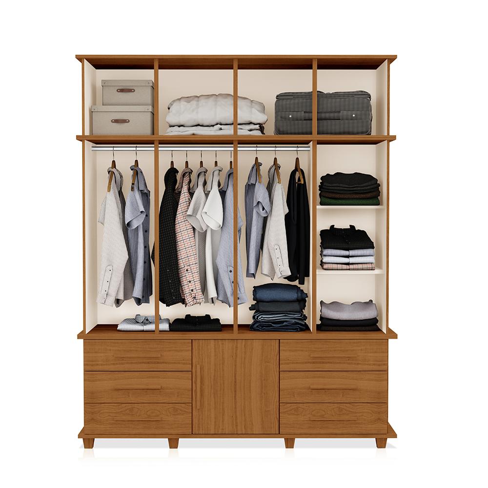 Guarda Roupa Dortmund 4 Portas Malbec