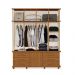 Guarda Roupa Dortmund Com 6 Portas Carvalho New