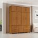 Guarda Roupa Dortmund Com 6 Portas Carvalho New