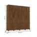 Guarda Roupa com 5 Portas Nancy Malbec