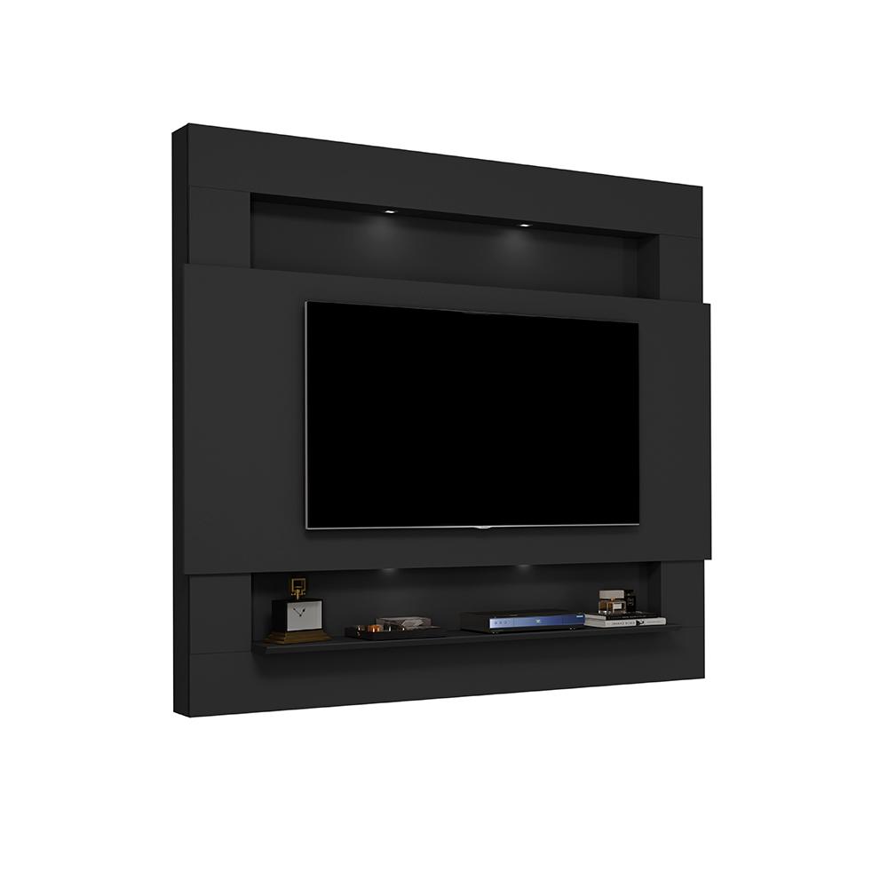 Mesa de Centro e Painel Quioto Preto Naturale