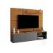 Painel Madrid para TV 75 polegadas Carvalho New Cinza