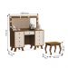 Penteadeira Feminina com Assento Atlanta Malbec Off White