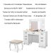 Penteadeira com Interruptor USB 7 Gavetas e Banqueta Boreal Branco