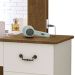Penteadeira com Interruptor USB 7 Gavetas e Banqueta Boreal Malbec/Off White