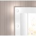 Penteadeira com Porta Joias 9 Gavetas e Banqueta Cristal Branco