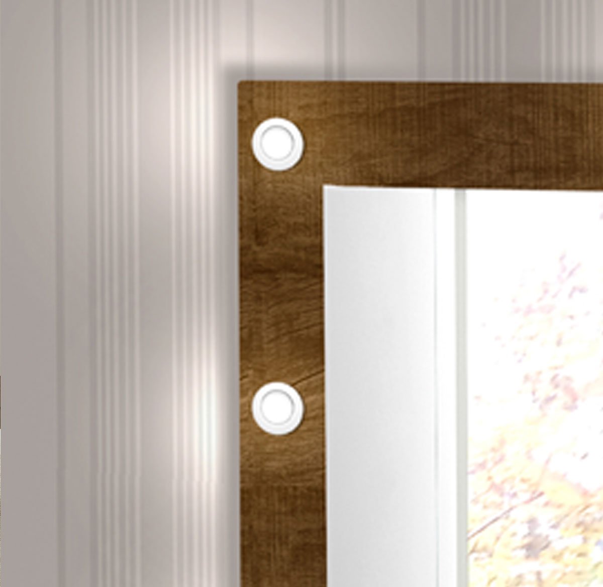 Penteadeira com Porta Joias 9 Gavetas e Banqueta Cristal Malbec/Off White