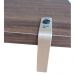 Bandeja Decorativa Castanho com Borda Infinita Alça Cobre
