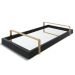 Bandeja Espelhada 25x50cm Preta com Alça Cobre