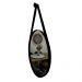 Espelho Adnet Redondo Decorativo Com Alça 60cm Completo Preto