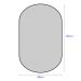 Espelho Oval 60x40cm com Moldura Caramelo