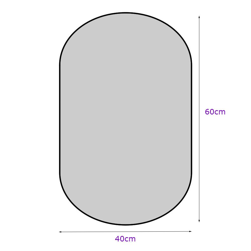 Espelho Oval 60x40cm com Moldura Caramelo