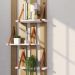 Prateleira em MDF Branco 30x15cm com Alça Caramelo