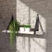 Prateleira em MDF Branco 60x15cm com Alça Preto