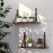 Prateleira em MDF Castanho 50x15cm com Alça Café