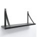 Prateleira em MDF Preto 60x15cm com Alça Preto