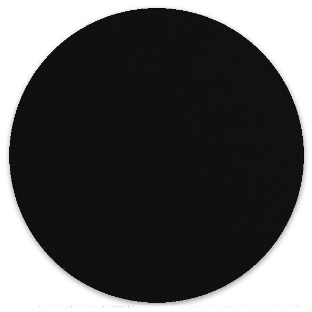 Tampo Redondo 50cm Para Mesa Mdf 15mm Preto