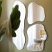 Trio Espelho Orgânico Decorativo Lapidado