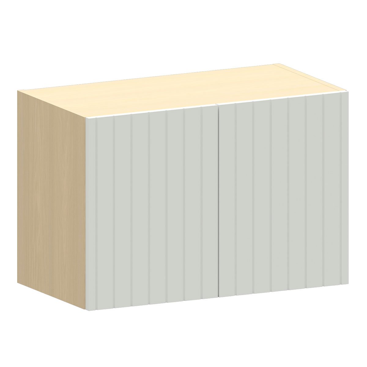 Armário Aéreo Geladeira 60 cm 2 Portas Aurora Cinza Cristal Pet