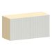 Armário Aéreo Geladeira 80 cm 2 Portas Aurora Cinza Cristal Pet