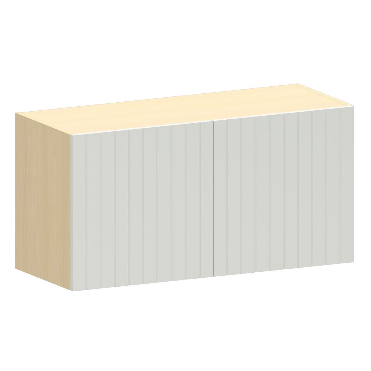 Armário Aéreo Geladeira 80 cm 2 Portas Aurora Cinza Cristal Pet