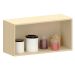 Armário Aéreo Geladeira 80 cm 2 Portas Aurora Cinza Cristal Pet