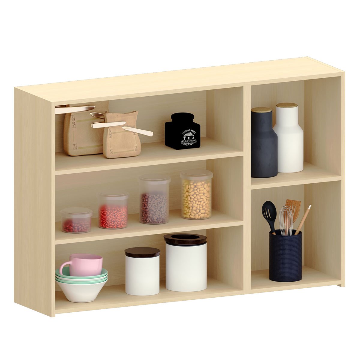 Armário Aéreo para Cozinha 120 cm 3 Portas Aurora Cinza Cristal Pet